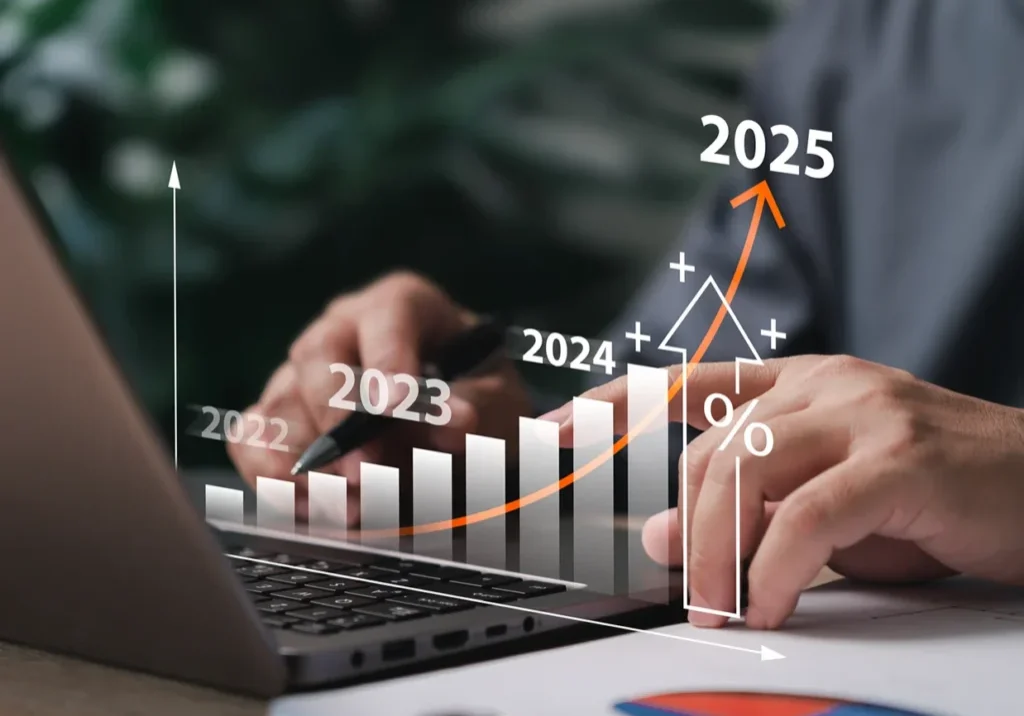 Graph showing growth projections to 2025.