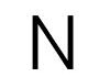 Black letter "N" on white background.